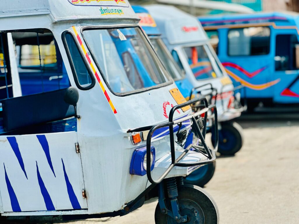 Colorful Autos in Puducherry – A Vibrant Ride into Indian Culture